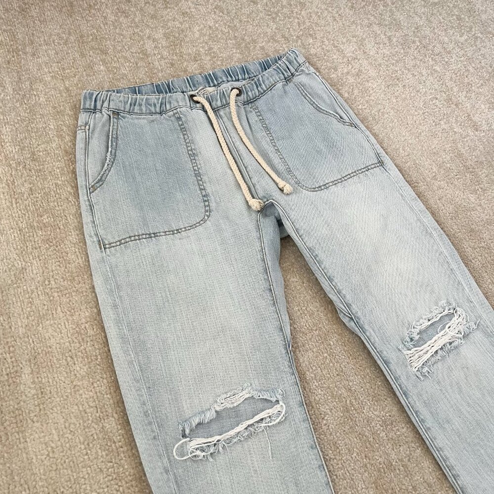 REVOLVE Light Blue Distressed Women's Jeans - Picture 3 of 11